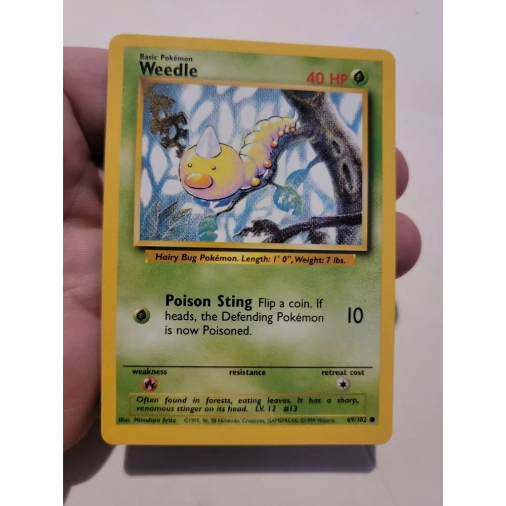 Pokemon TCG Card Vintage 1999 WOTC Game Freak Nintendo Wizards 90s Weedle
